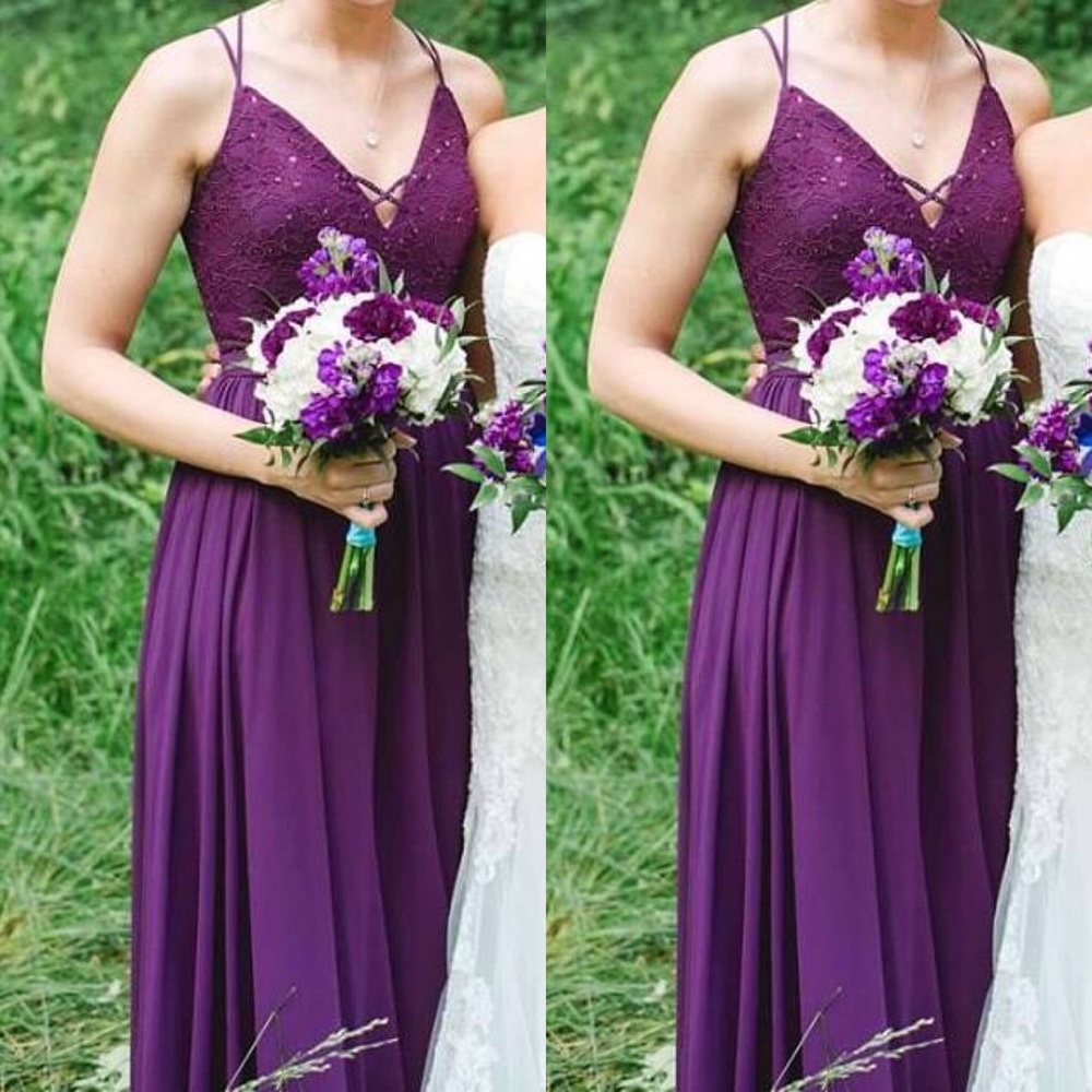 Sequence Deep Purple Bridemaid Dress